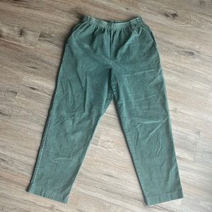 Green Corduroy Alfred Dunner Pants